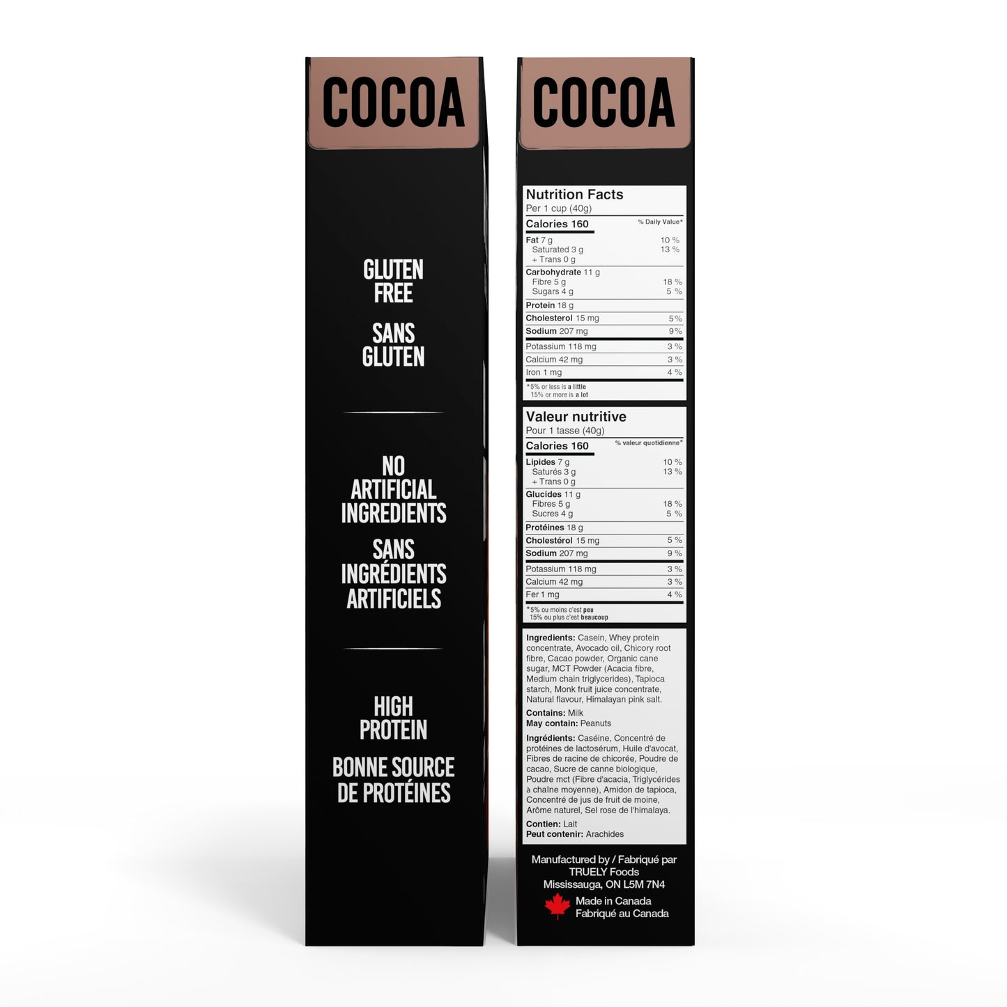Truely Cereal Cocoa Flavour Nutrition Facts and Ingredients