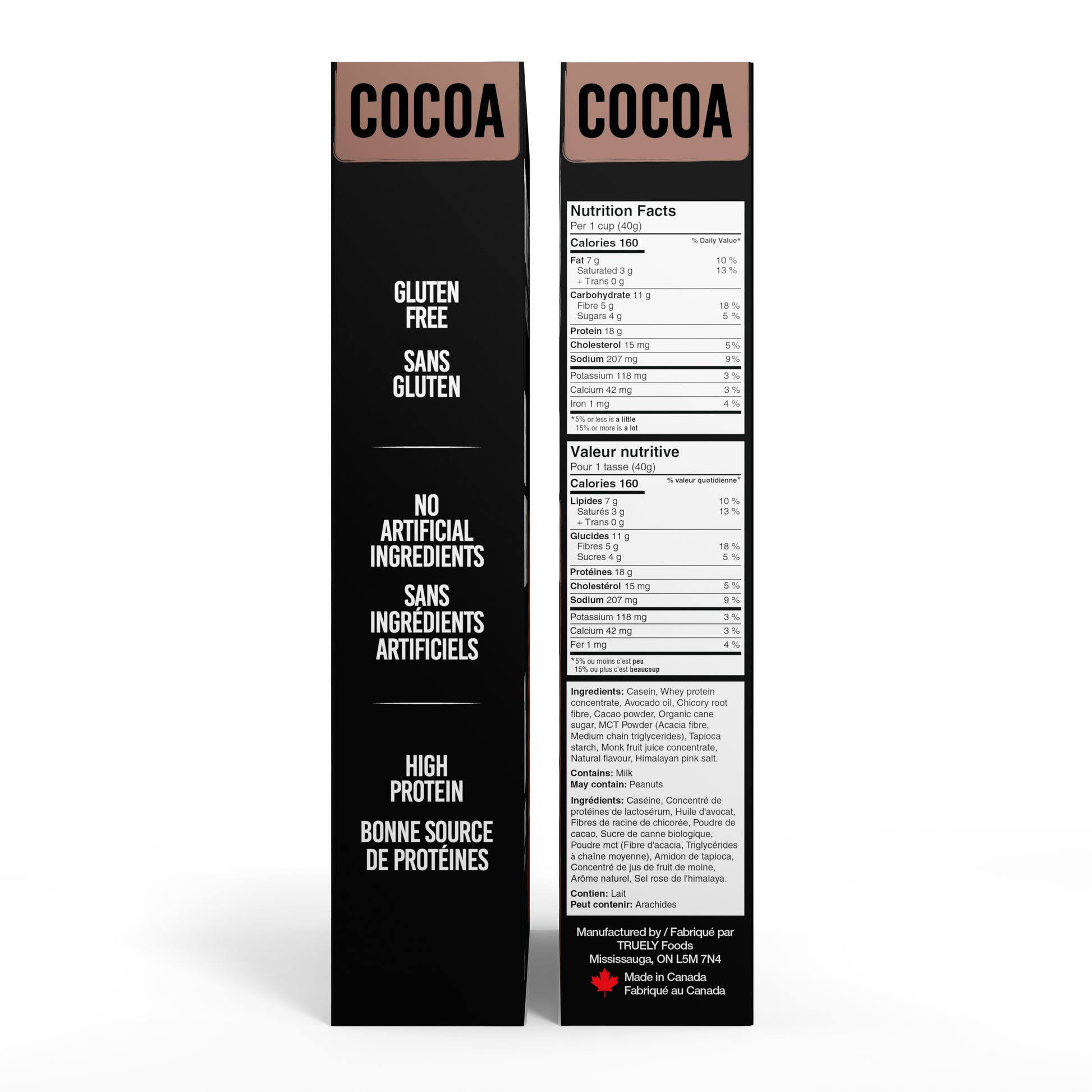 Truely Cereal Cocoa Flavour Nutrition Facts and Ingredients