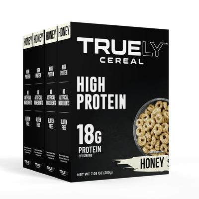 Truely Protein Cereal Honey, 4 Pack