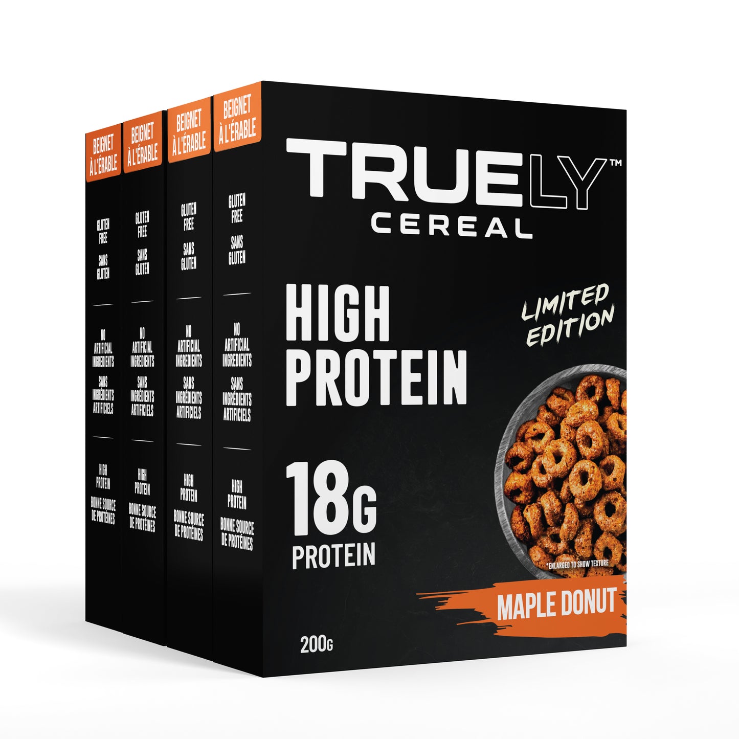 Truely Protein Cereal Maple Donut, 4 Pack