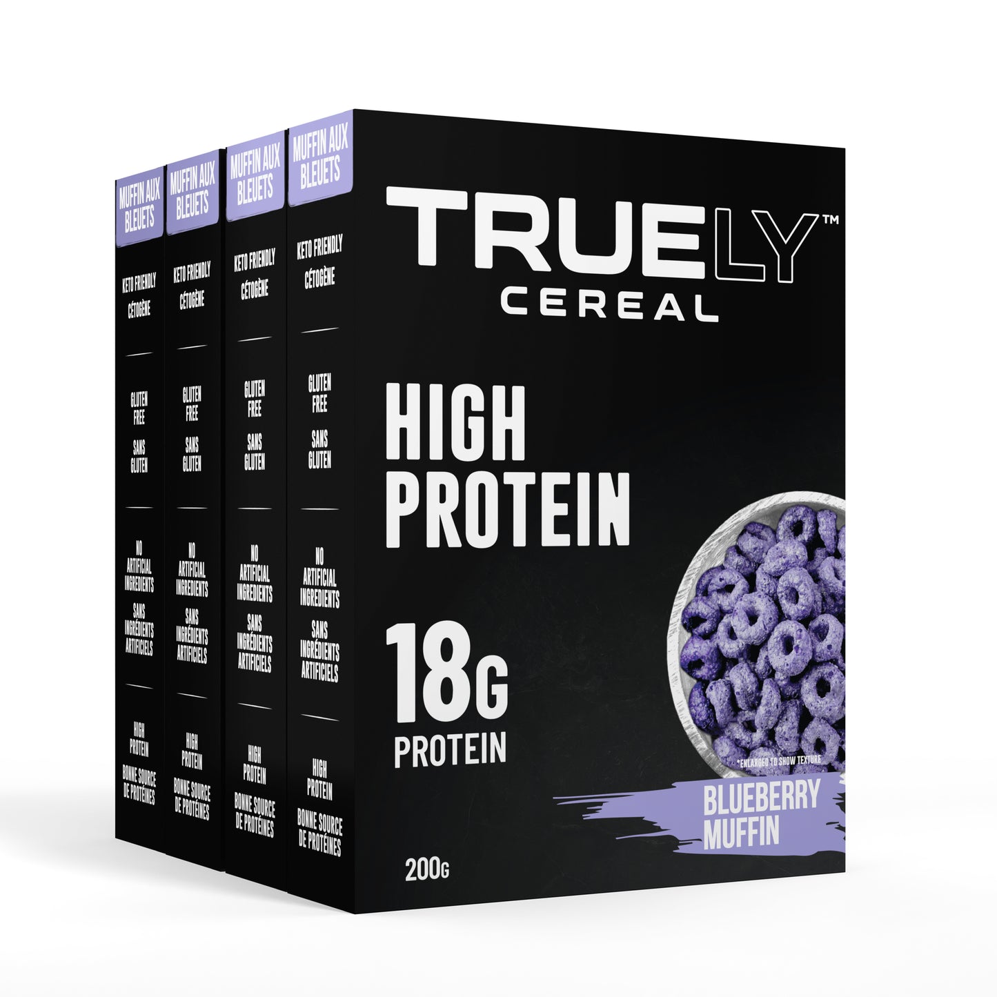 Truely Protein Cereal Blueberry Muffin, 4 Pack