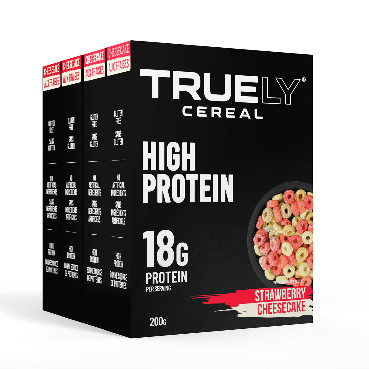 Truely Protein Cereal Strawberry Cheesecake, 4 Pack – Truely Cereal