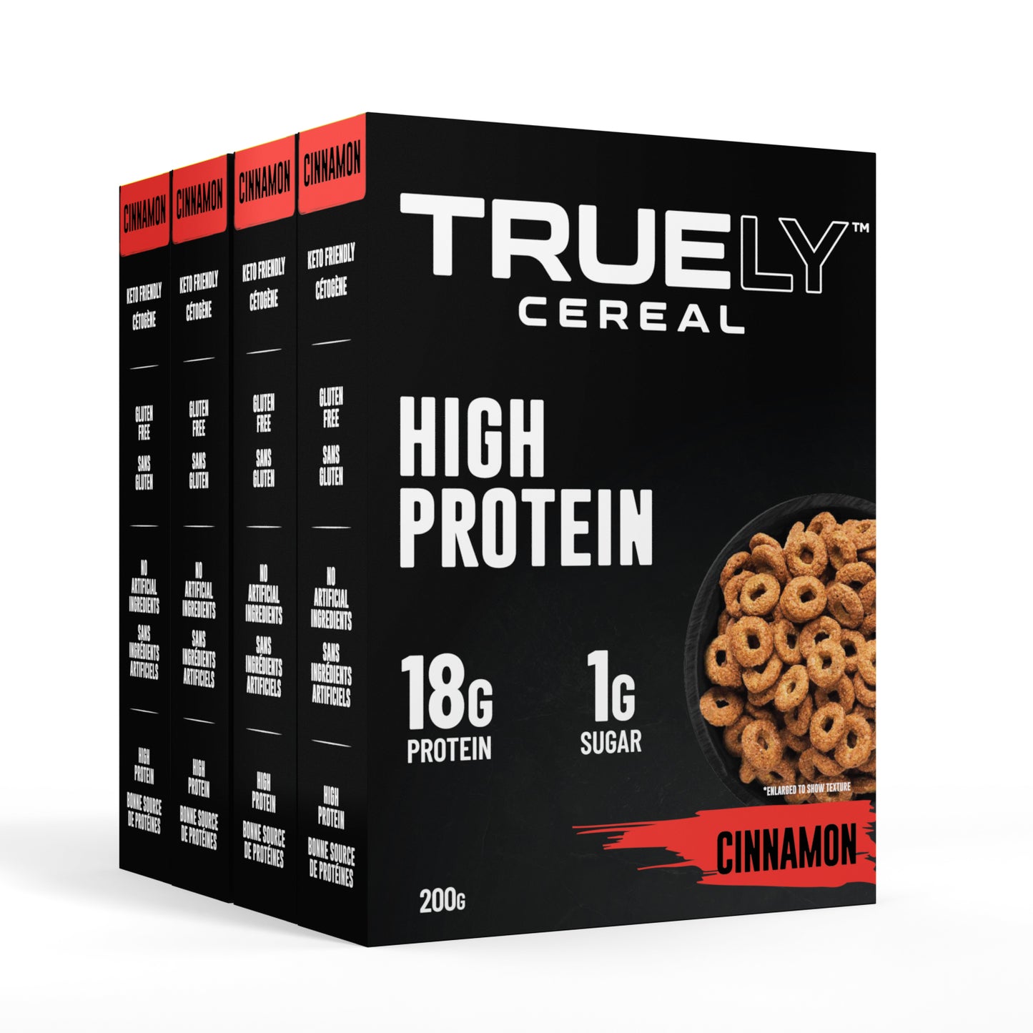 Truely Protein Cereal Cinnamon, 4 Pack