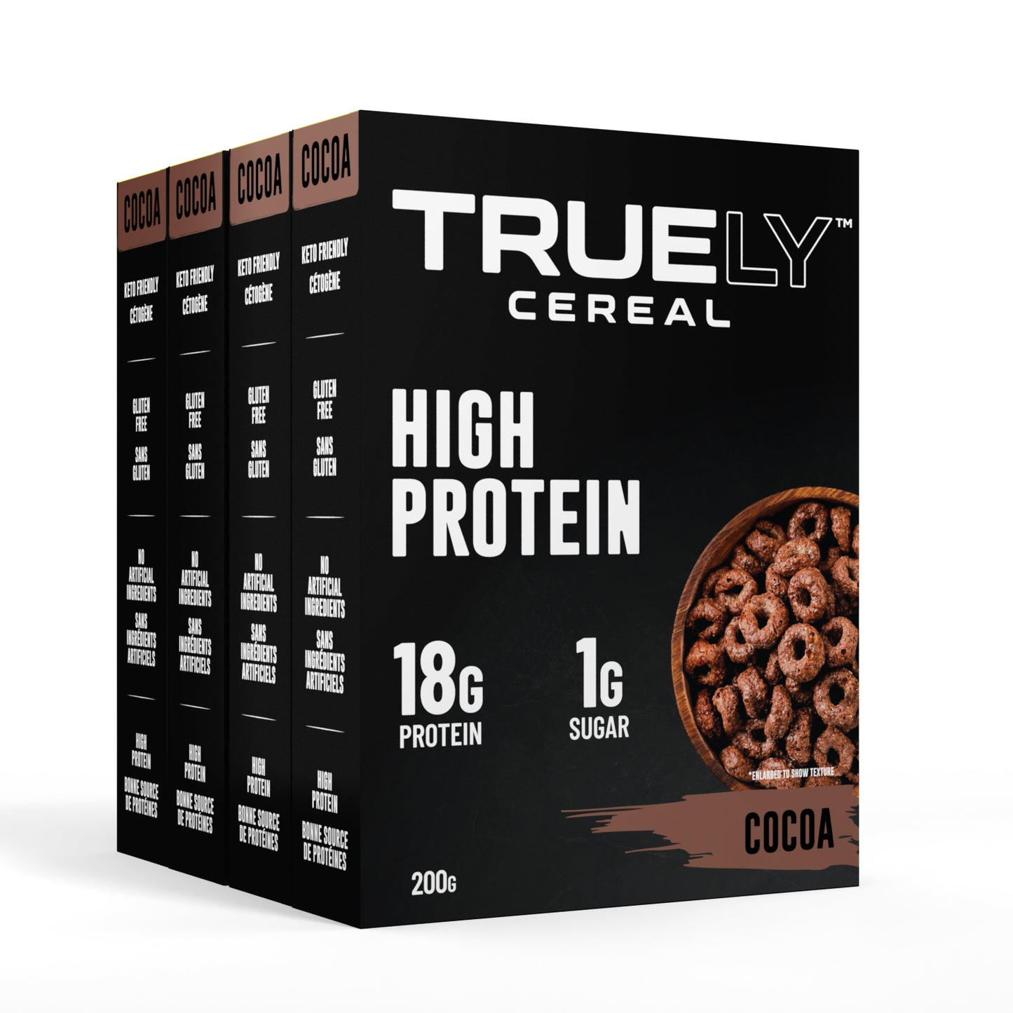 Truely Protein Cereal Cocoa, 4 Pack