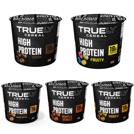 Truely Protein Cereal Single Serving Variety, 12 Pack