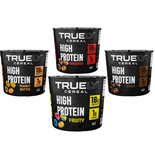 Truely Protein Cereal Single Serving Variety, 12 Pack