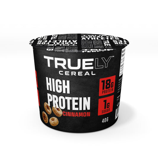 Truely Protein Cereal Single Serving Cinnamon, 12 Pack