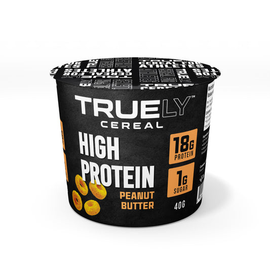 Truely Protein Cereal Single Serving Peanut Butter, 12 Pack