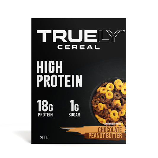 Truely Protein Cereal Chocolate Peanut Butter, 4 Pack