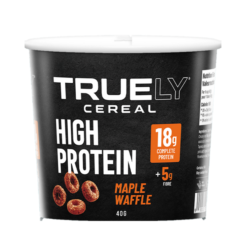 Truely Maple Waffle high protein cereal, 12 cups